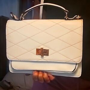 White Purse Simple Elegant